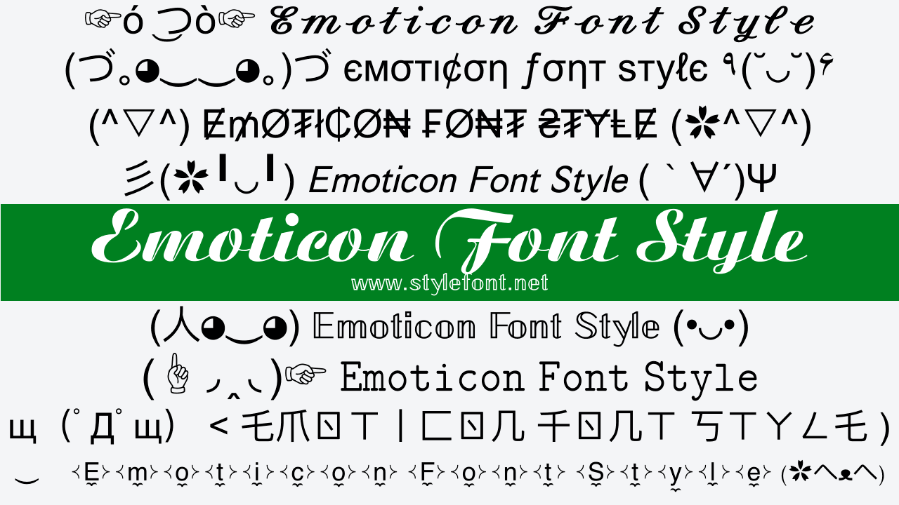 Emoticon Font Style Generator
